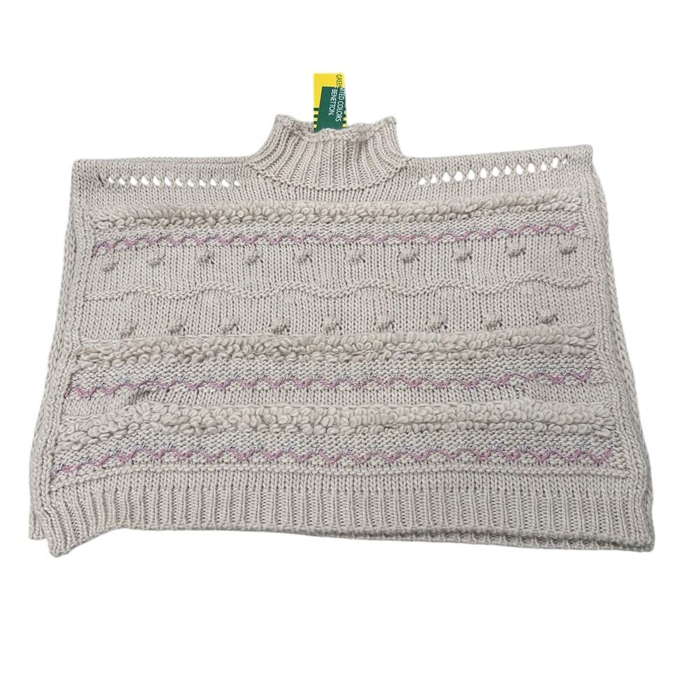 United Colors of Benetton Girls Knitted Ponchos Cape XL-3XL (10-14 YRS)